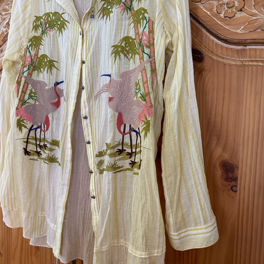 Arata Silent Journey button up blouse
